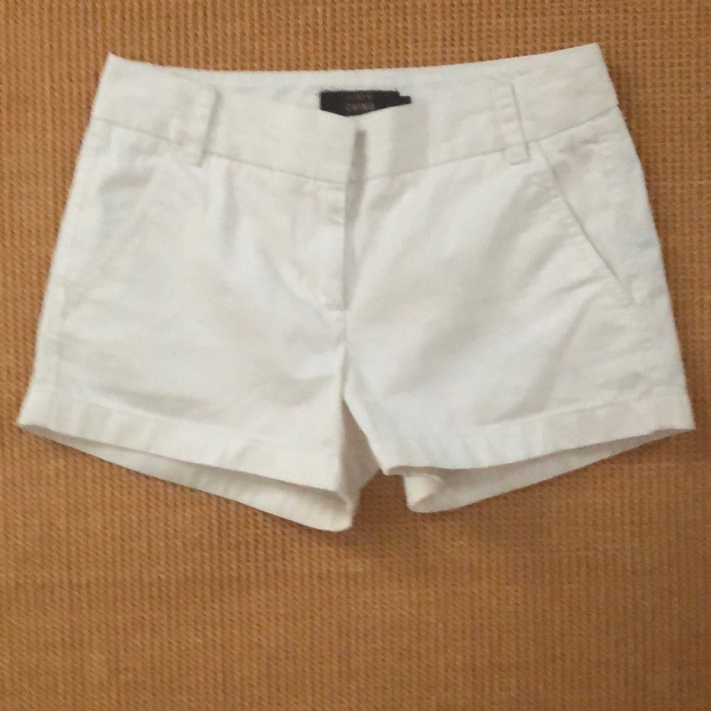 J Crew white cotton short